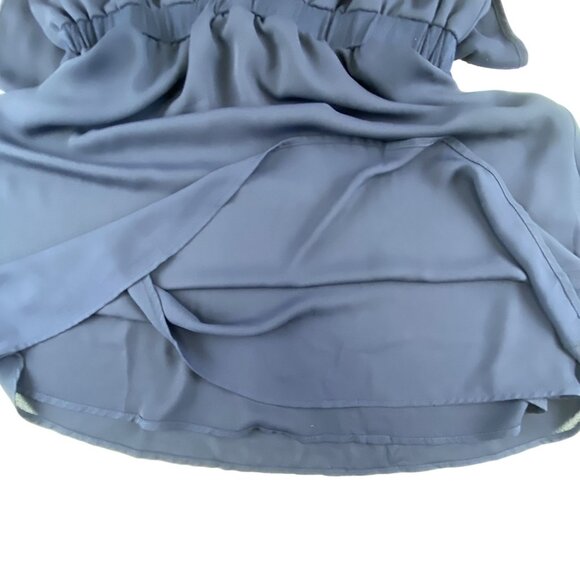 Threads 4 Thought Navy Blue Womens L Classic Preppy Cinched Waist  Lined Dress - Picture 11 of 13